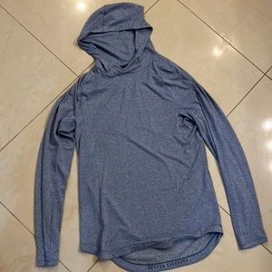 lululemon drysense hoodie size m heathered regatta blue